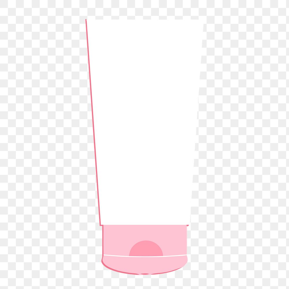 Cream bottle png illustration, transparent background. Free public domain CC0 image.