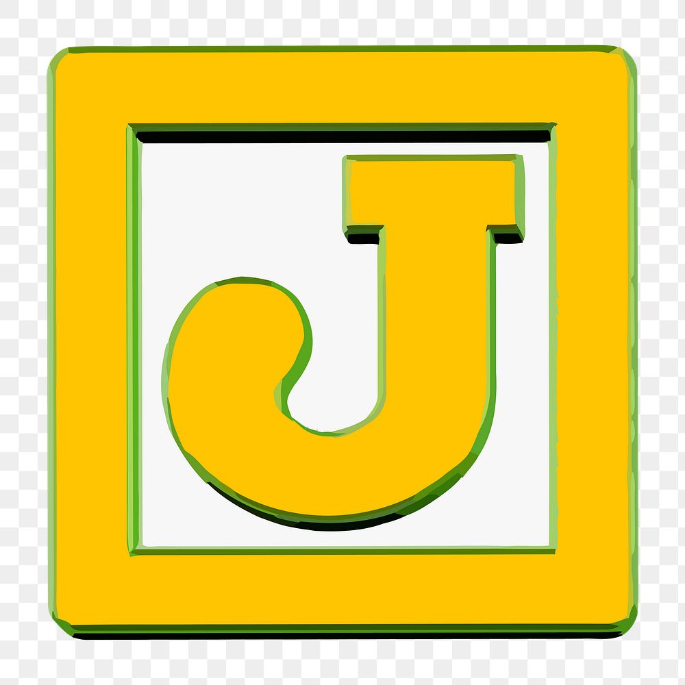 J alphabet png illustration, transparent background. Free public domain CC0 image.