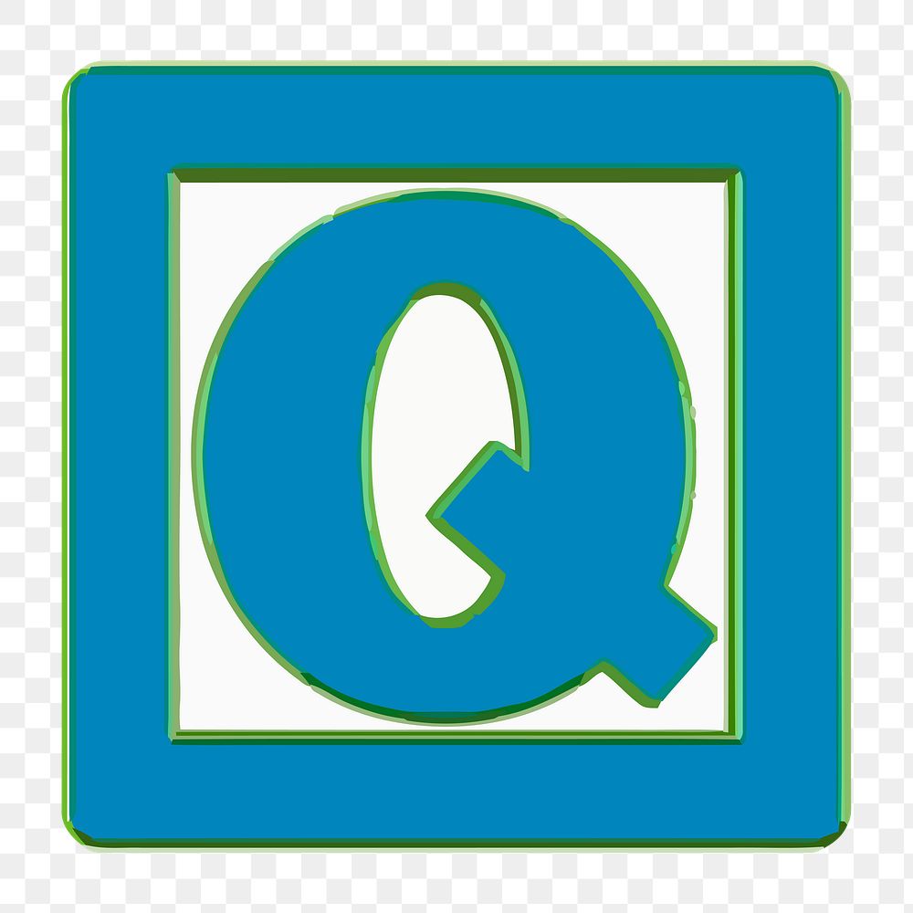 Q alphabet png illustration, transparent background. Free public domain CC0 image.