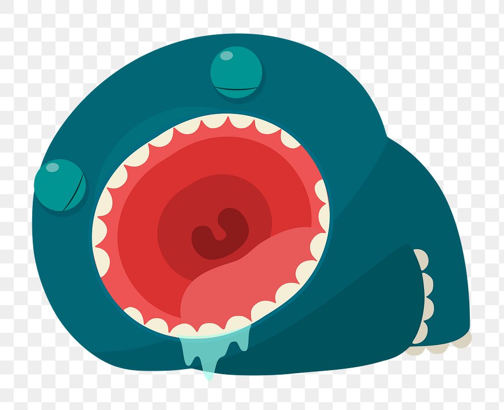 Sleeping monster png illustration, transparent background. Free public domain CC0 image.