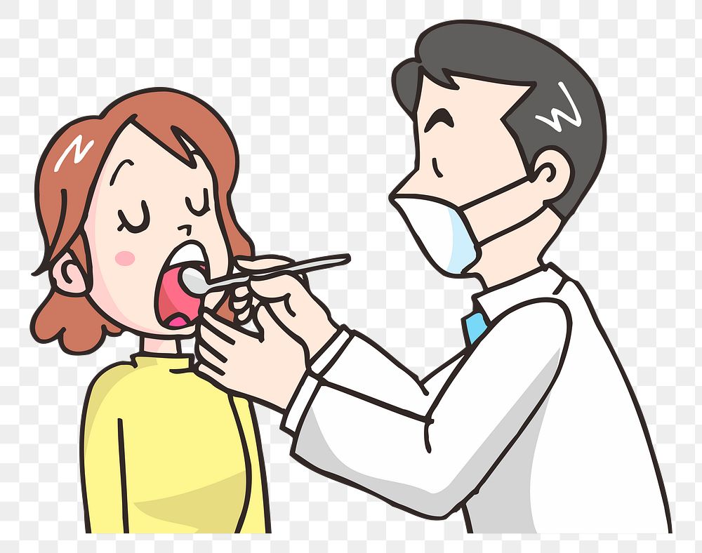 Dentist png illustration, transparent background. Free public domain CC0 image.