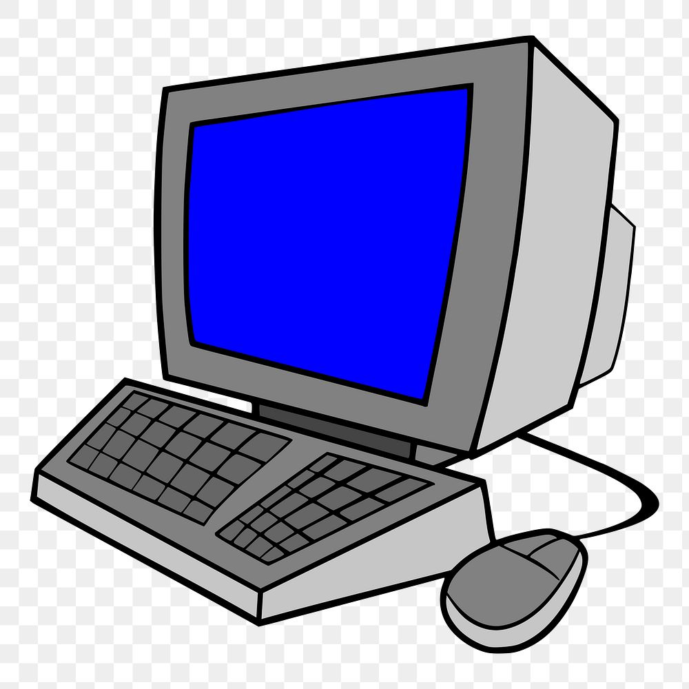 Computer png illustration, transparent background. Free public domain CC0 image.