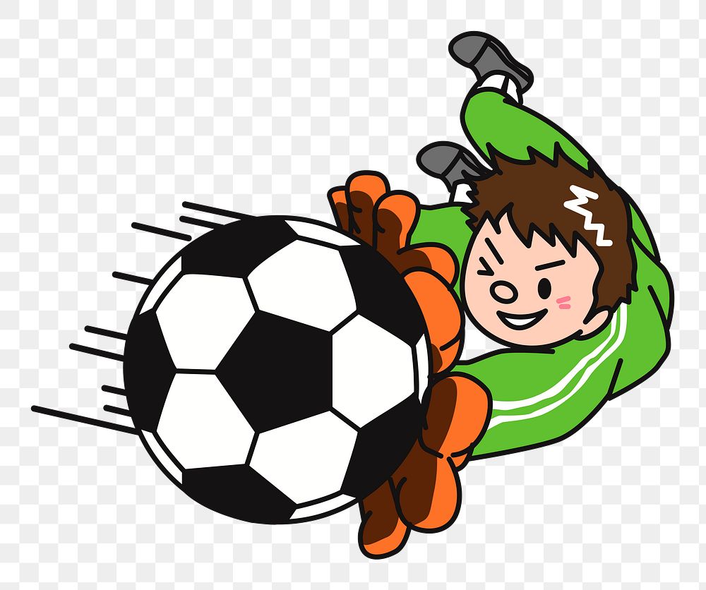 Goalkeeper png illustration, transparent background. Free public domain CC0 image.