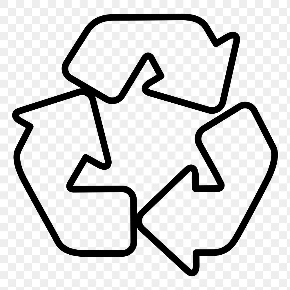 Recycle png icon sticker, transparent background