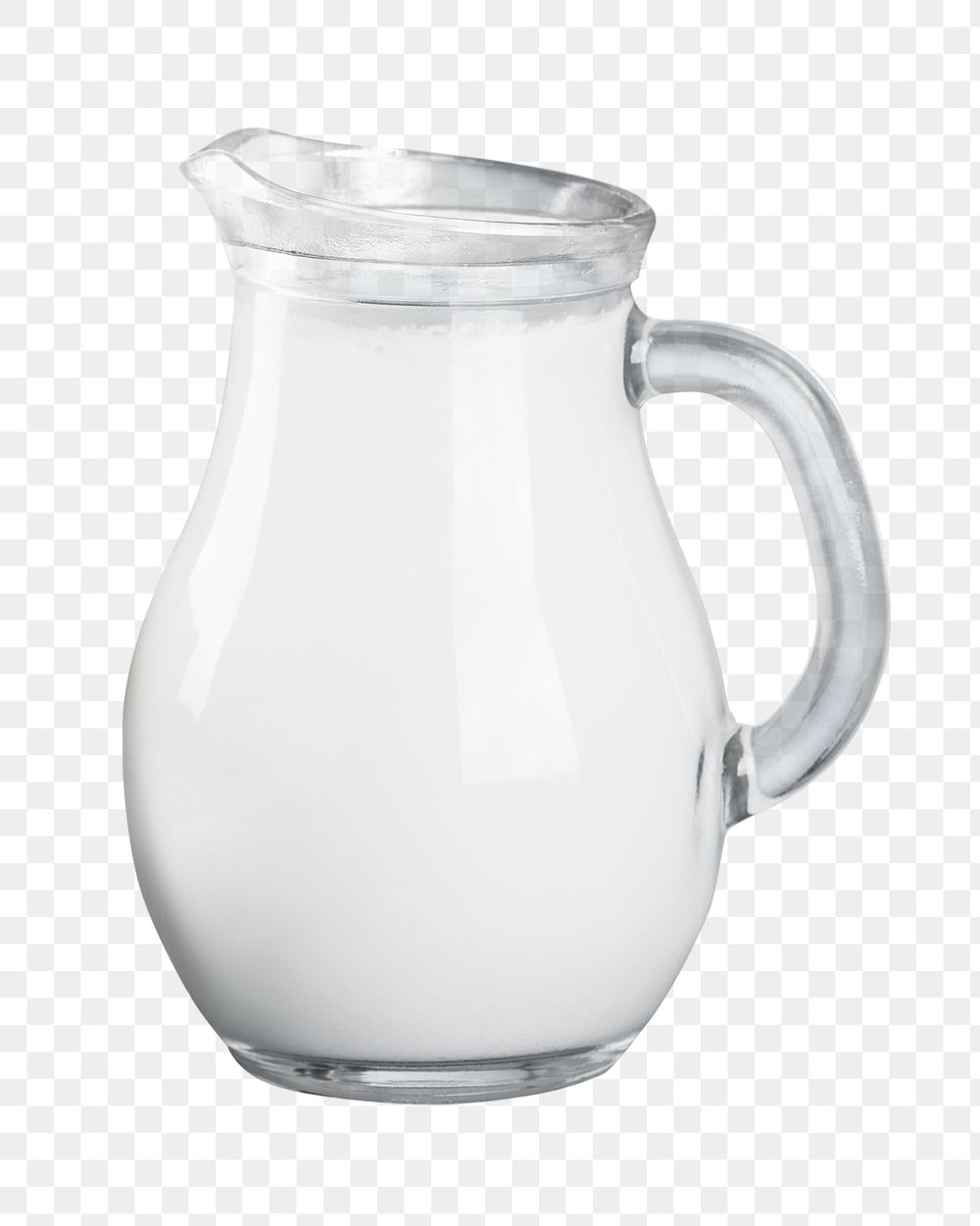 Milk jar png sticker, transparent background