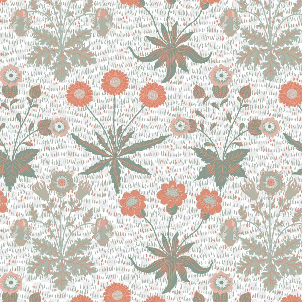 PNG William Morris's floral pattern, vintage design, transparent background