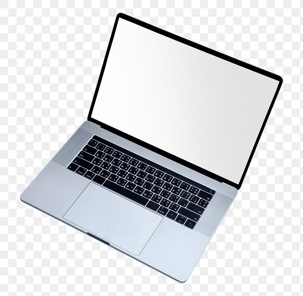 Laptop png sticker, transparent background