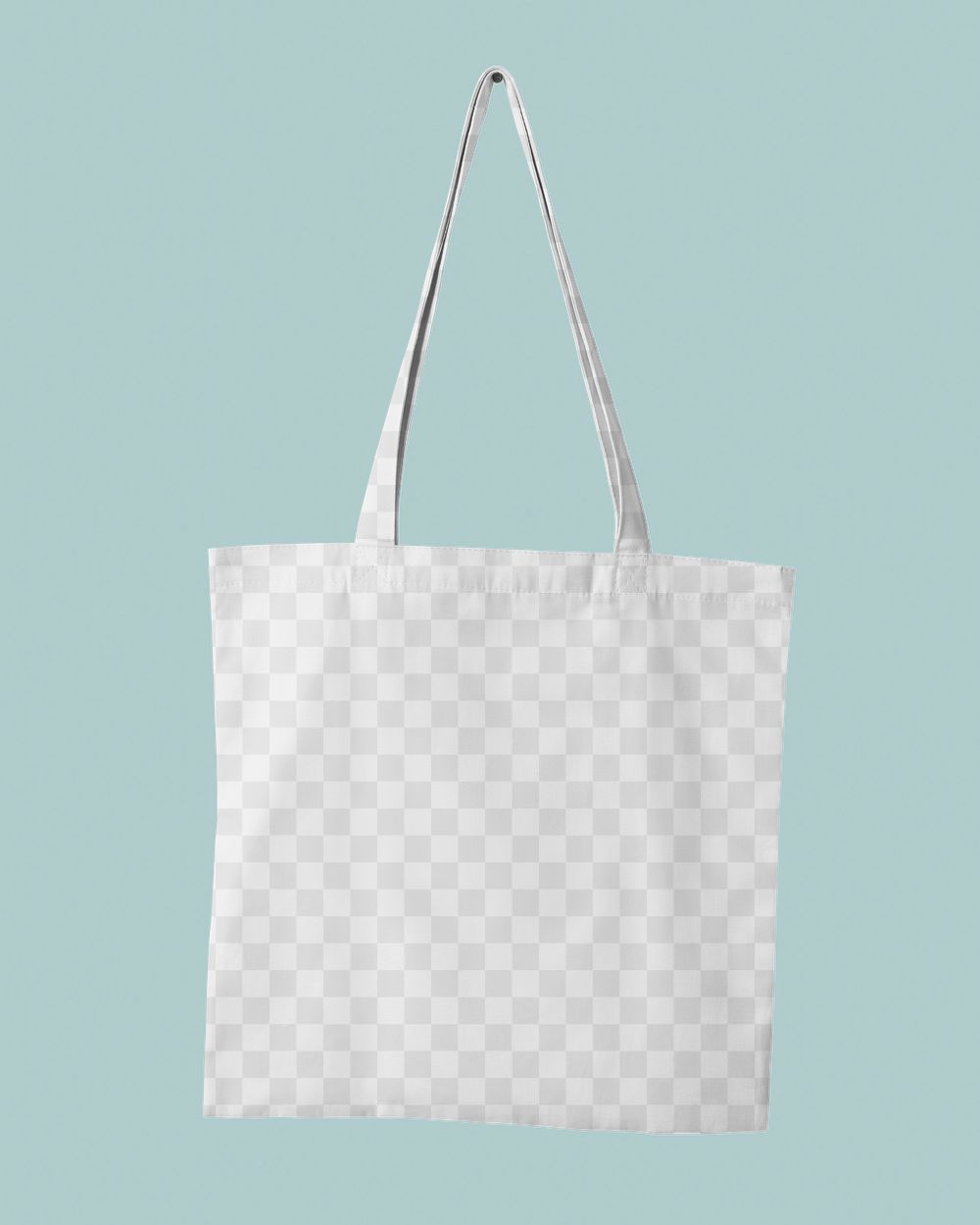 Tote bag png mockup sticker, transparent design