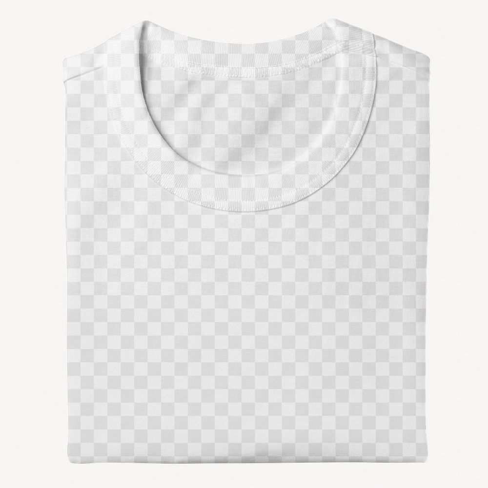 T-shirt png mockup, transparent design 