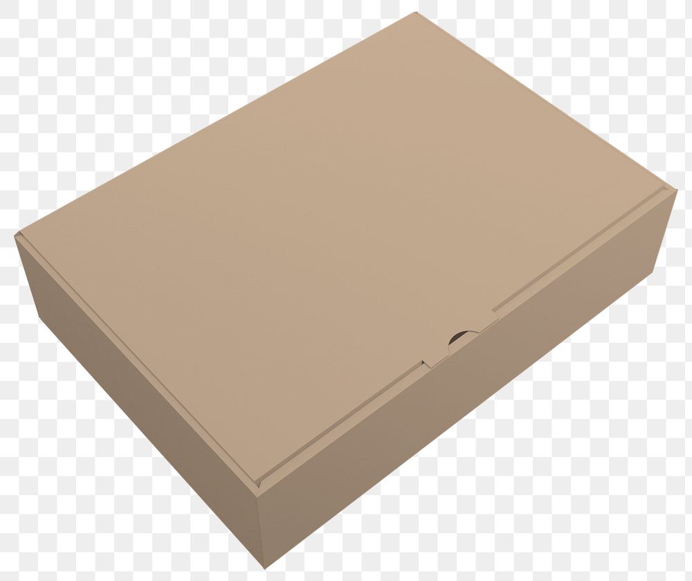 Paper box png sticker, transparent background