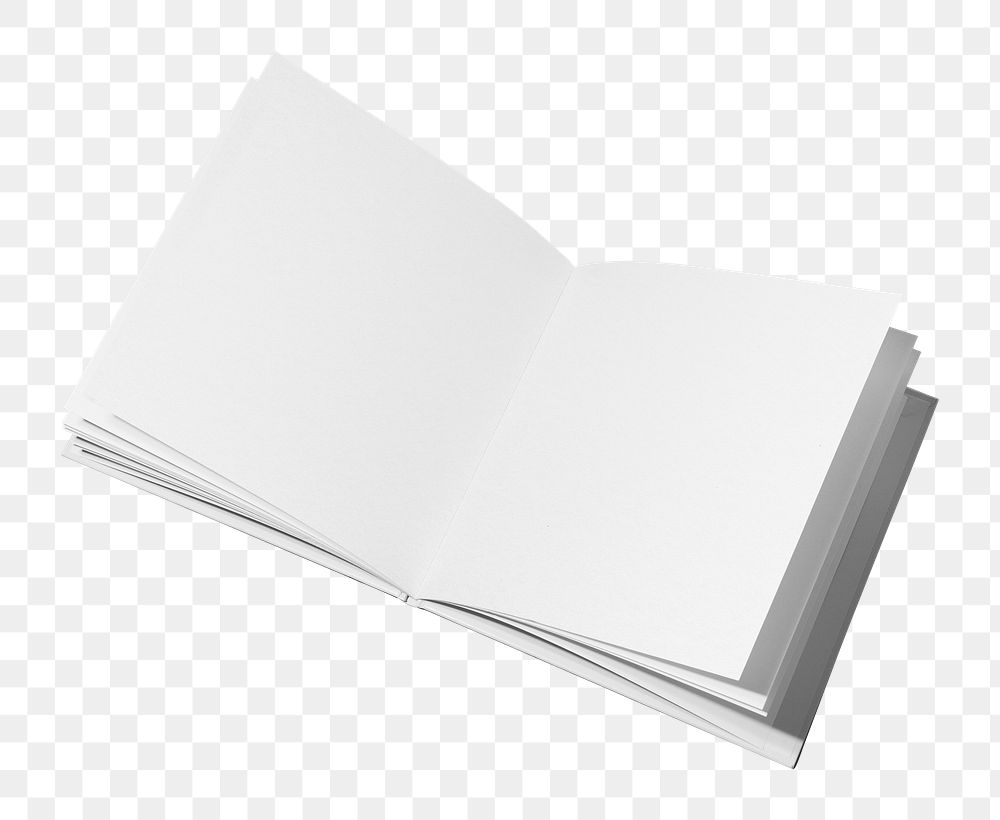 Opened book png sticker, transparent background