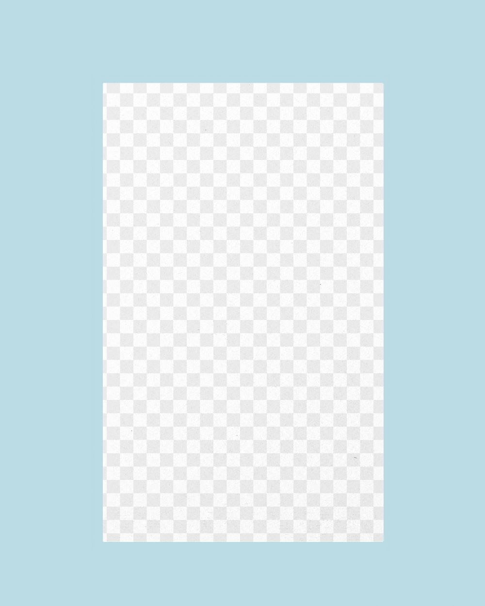 Business card png mockup, blue transparent design
