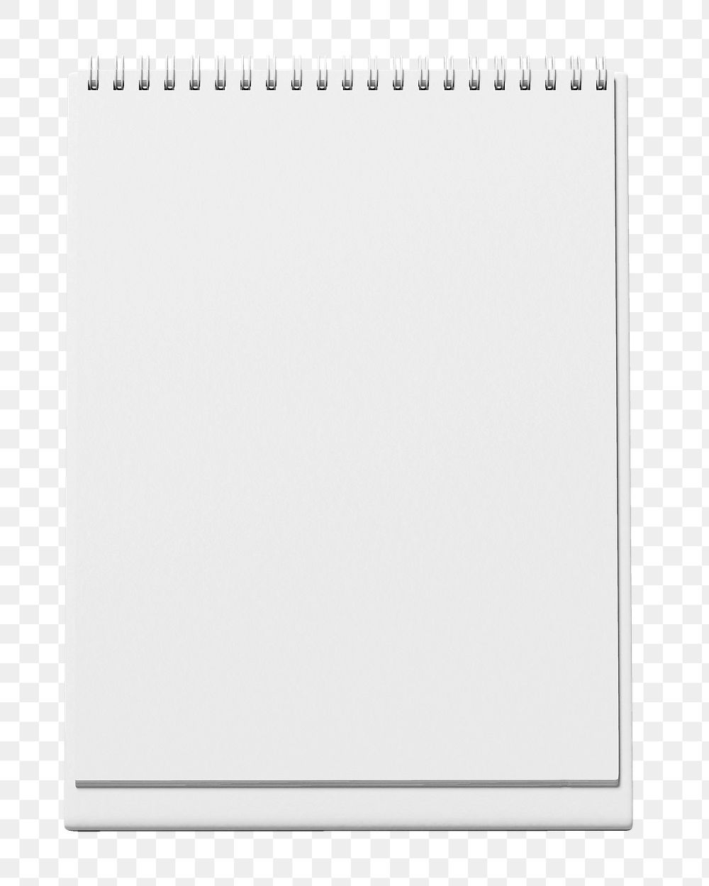 Desk calendar png sticker, blank design, transparent background