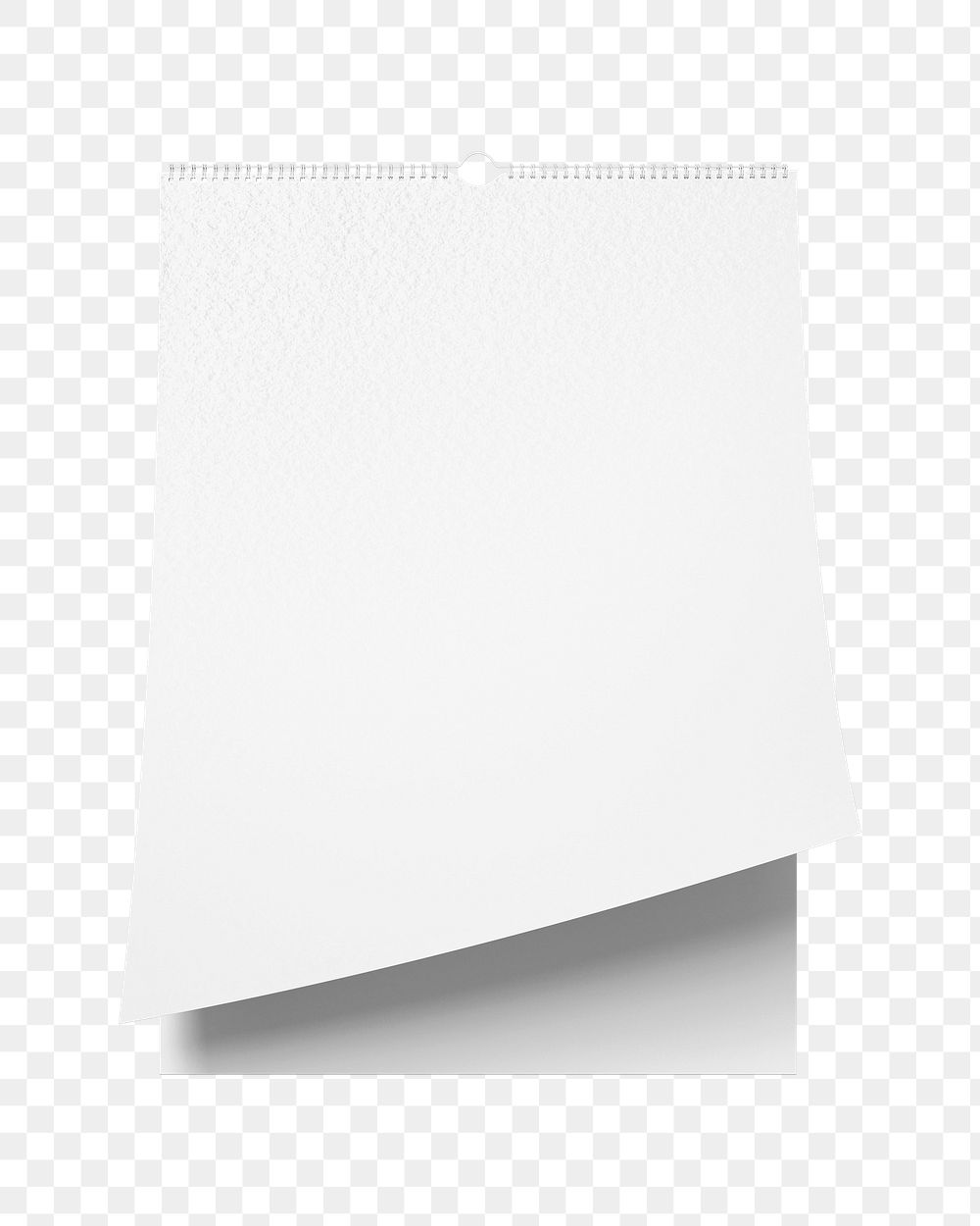 Wall calendar png sticker, blank design, transparent background