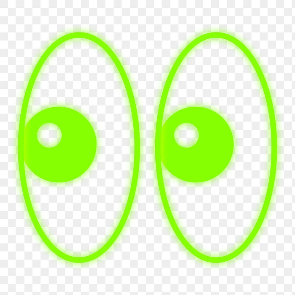 Googly eyes png sticker, transparent background