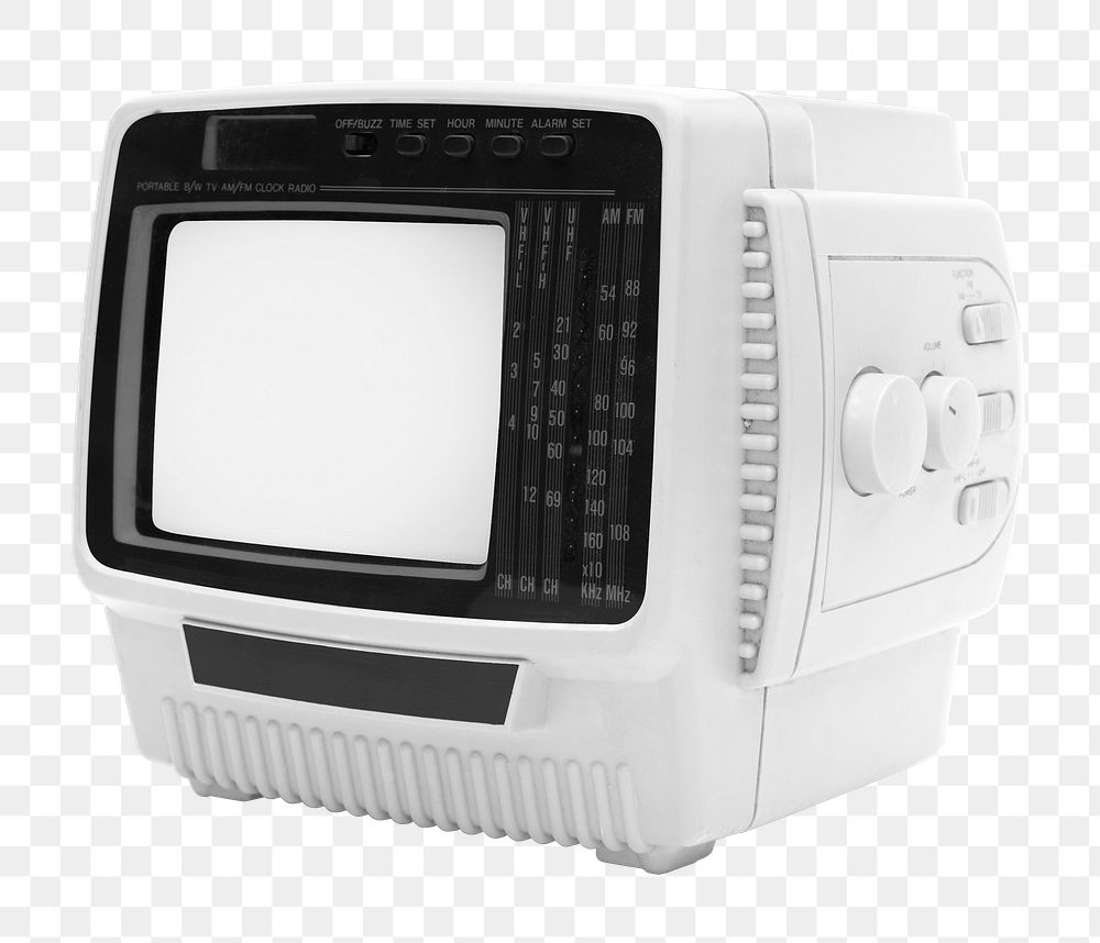 Retro gaming TV png sticker, transparent background