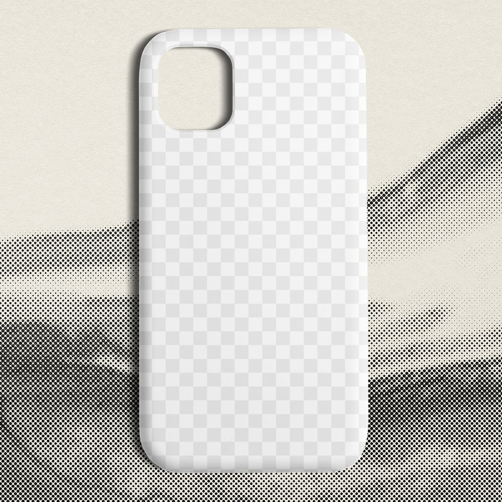 iPhone case png transparent mockup