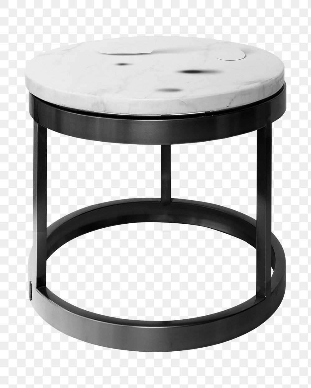 Marble side table png sticker, transparent background