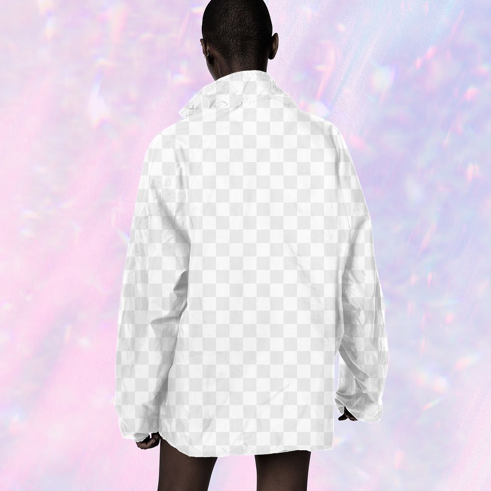 Men's jacket png transparent mockup