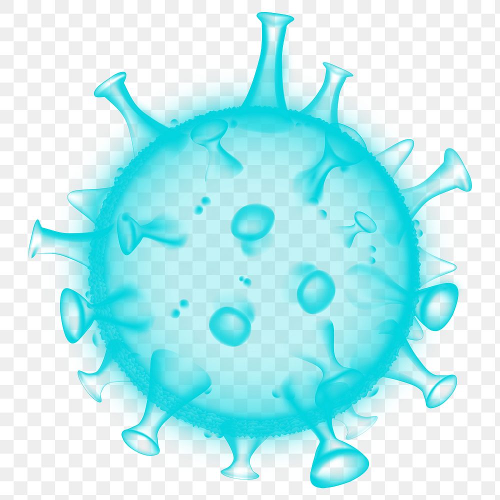 Virus ultrastructure png sticker, transparent background