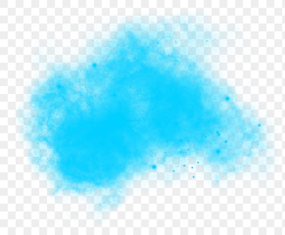 Blue fog png sticker, transparent background