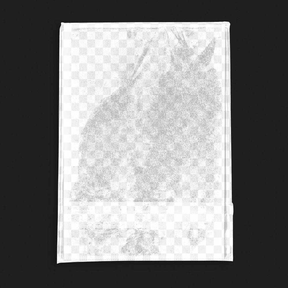 Plastic wrap  png mockup, transparent design