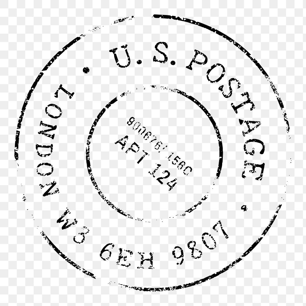 Postage stamp  png sticker, transparent background