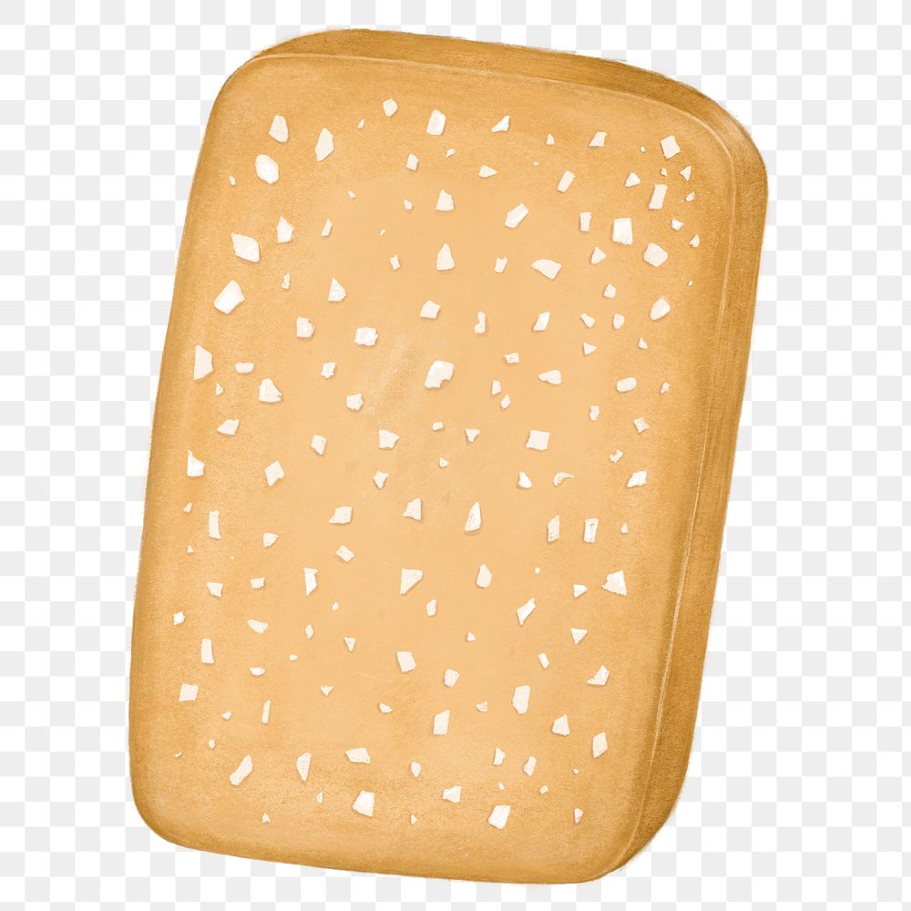 Homemade biscuit png sticker, transparent background