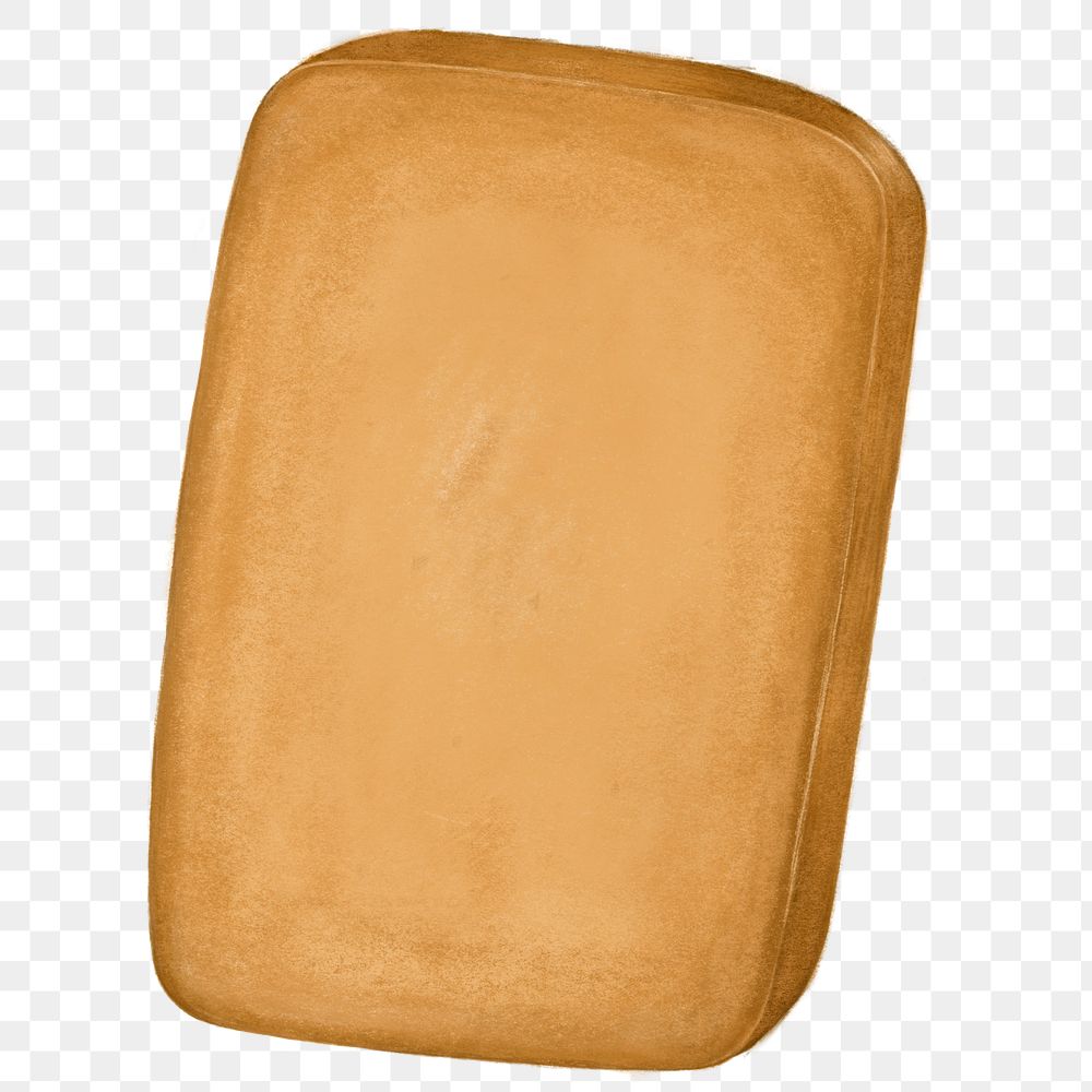 Homemade biscuit png sticker, transparent background