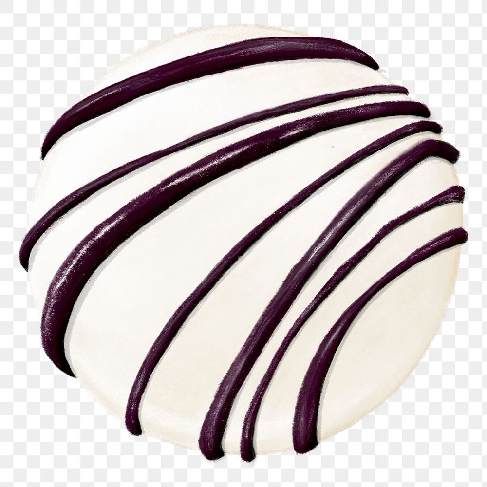 Vanilla cake pop png sticker, transparent background