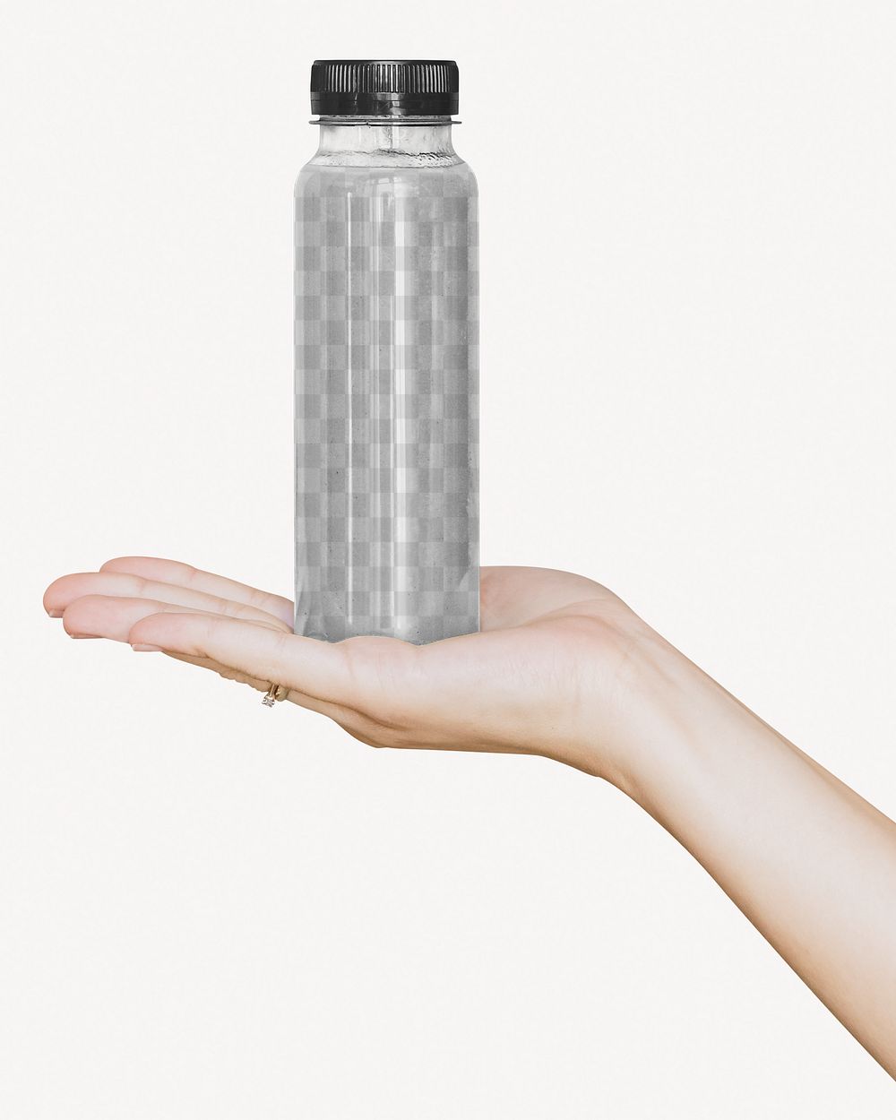 Drink bottle png mockup, transparent design