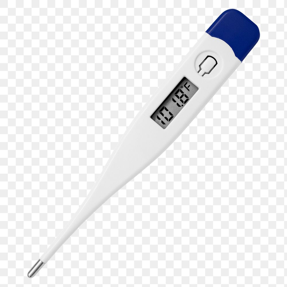 Digital thermometer png sticker, transparent background