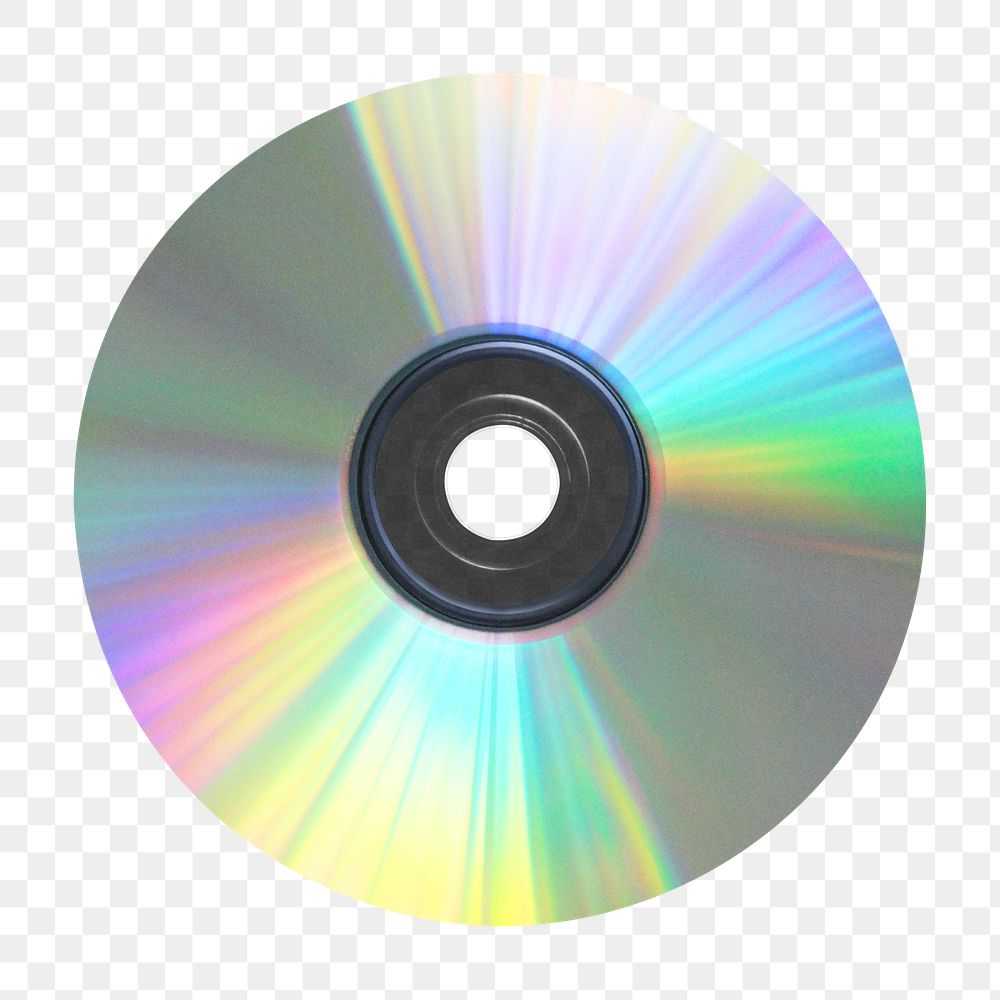 CD disk  png sticker, transparent background