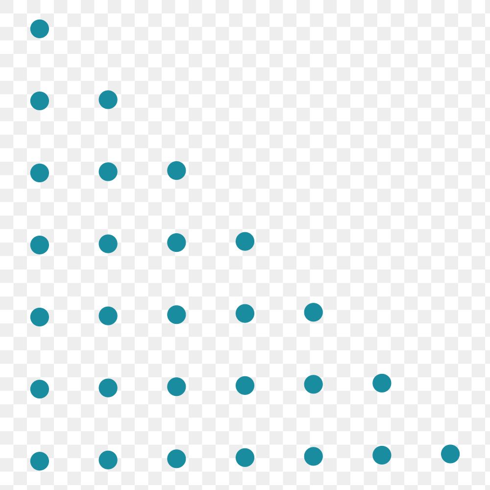 Blue dotted pattern png sticker, transparent background