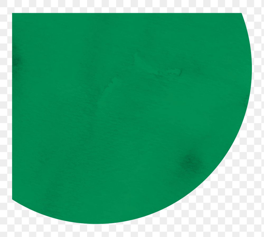 Green border png sticker, transparent background