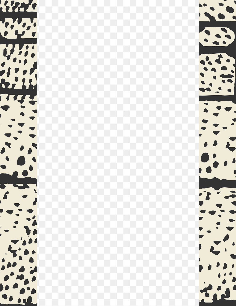 Abstract border png frame, transparent design 