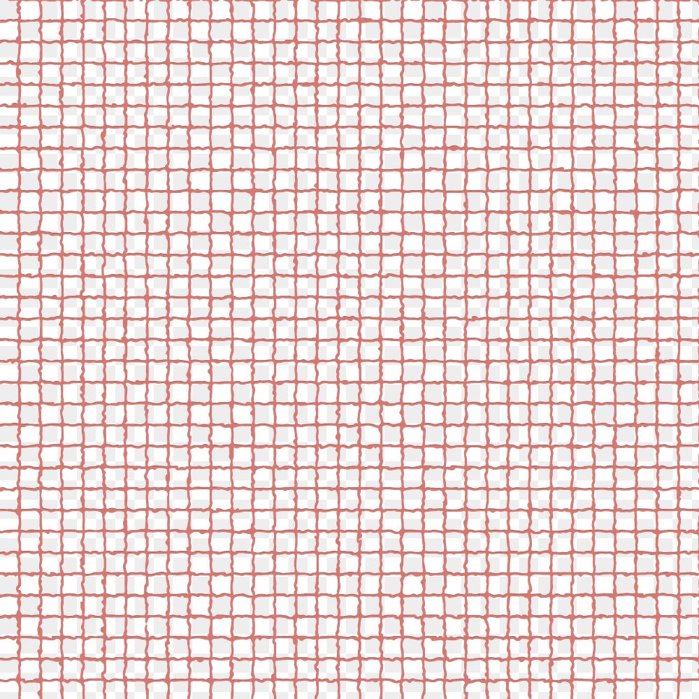 PNG red grid pattern sticker, transparent background