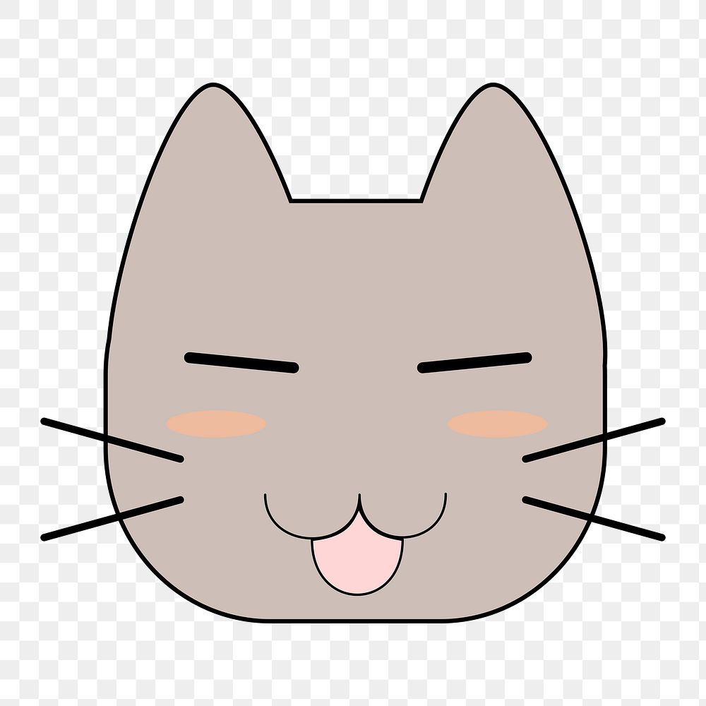 Cat png illustration, transparent background. Free public domain CC0 image.