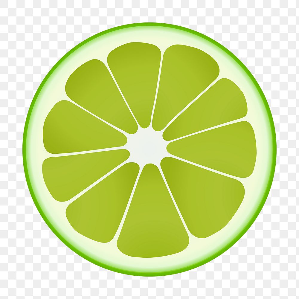 Lime png illustration, transparent background. Free public domain CC0 image.