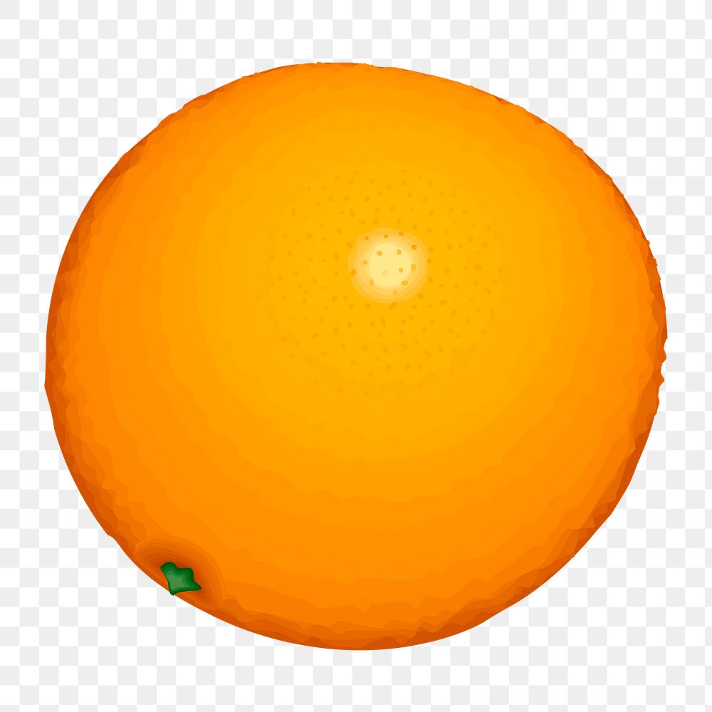 Orange fruit png illustration, transparent background. Free public domain CC0 image.