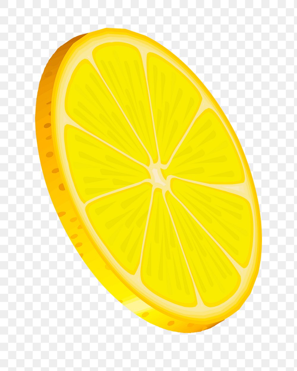 Lemon png illustration, transparent background. Free public domain CC0 image.
