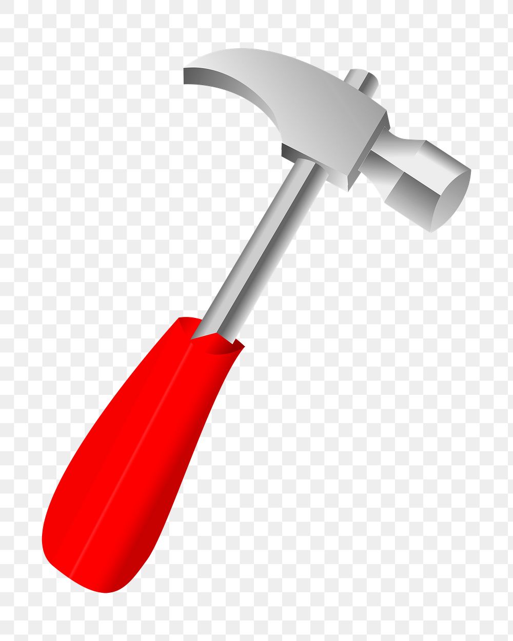 Hammer png illustration, transparent background. Free public domain CC0 image.