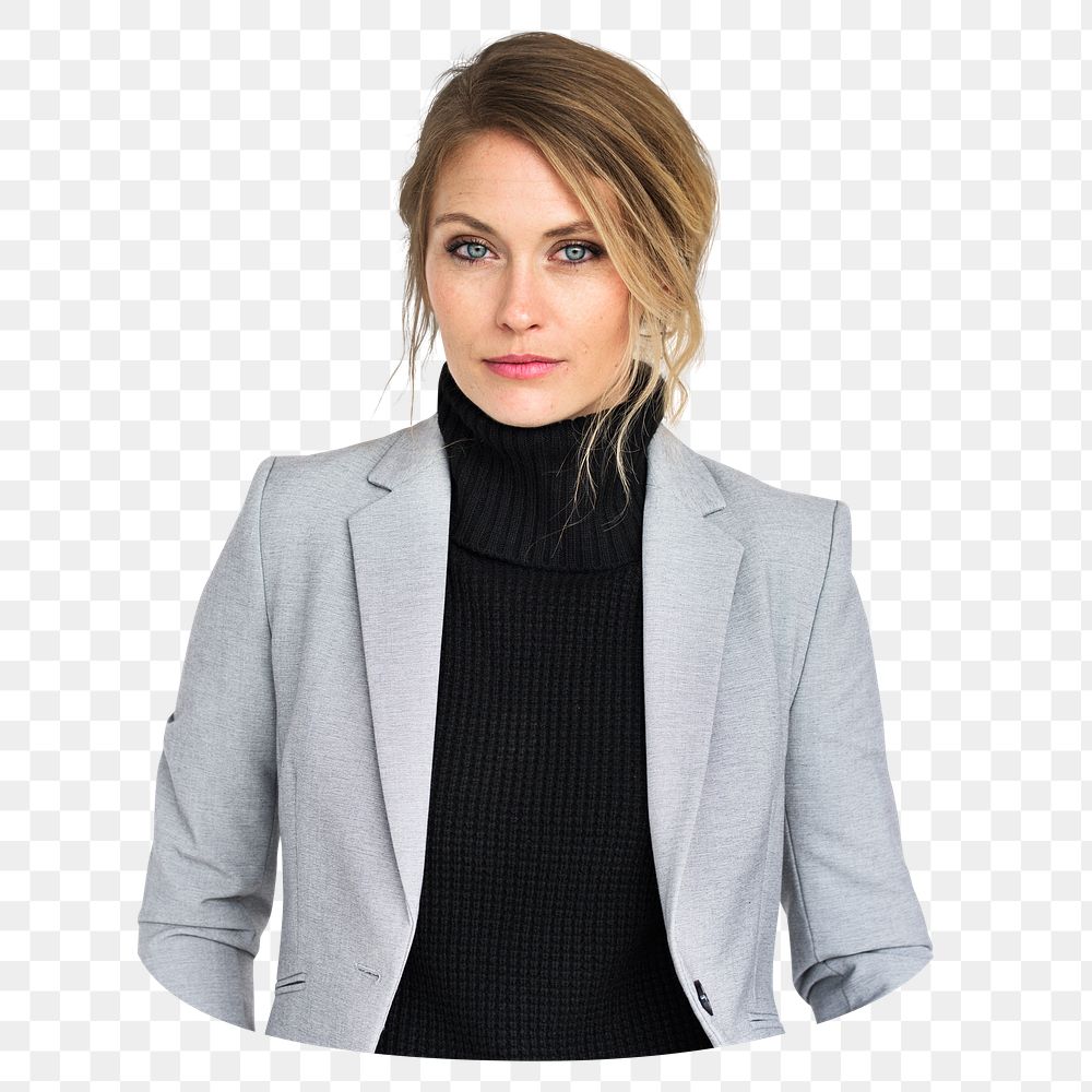 Businesswoman png sticker, transparent background