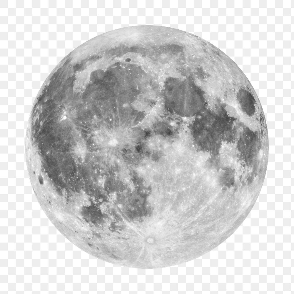 Moon surface png sticker, transparent background