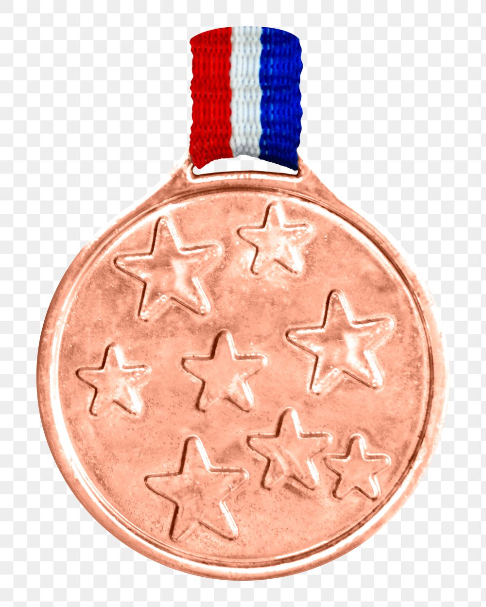 Bronze medal png sticker, transparent background