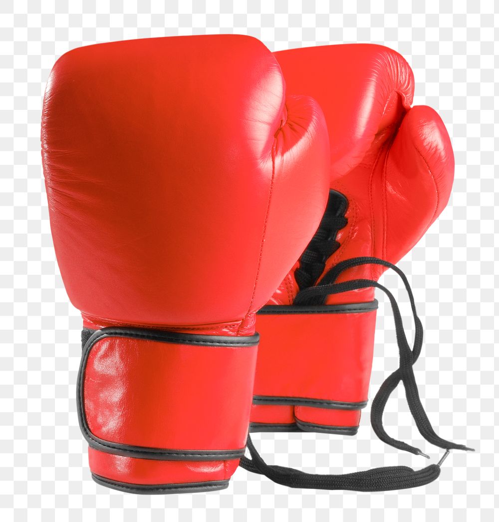 Boxing gloves png sticker, transparent background