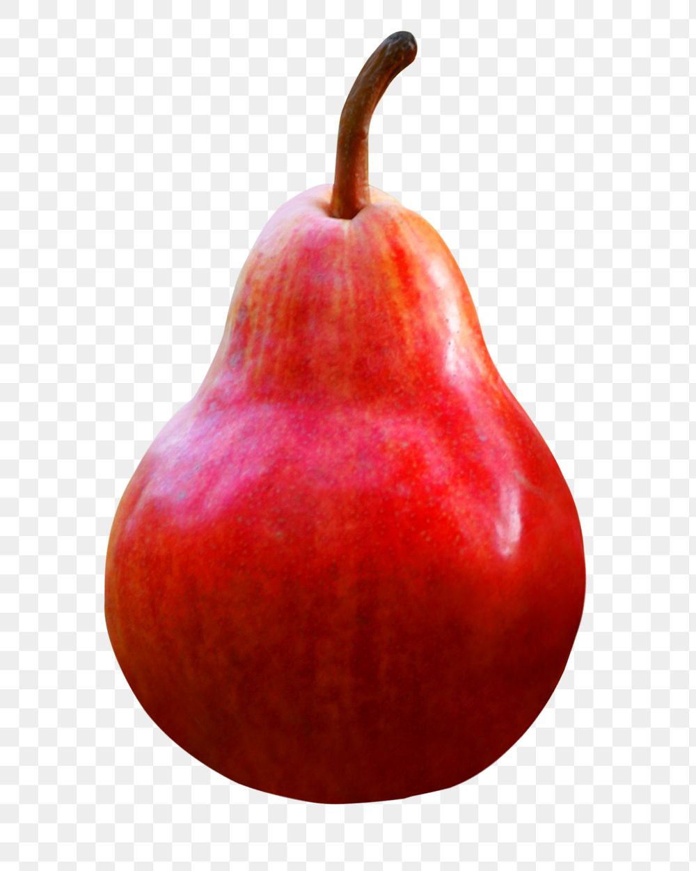 Red pear png sticker, transparent background