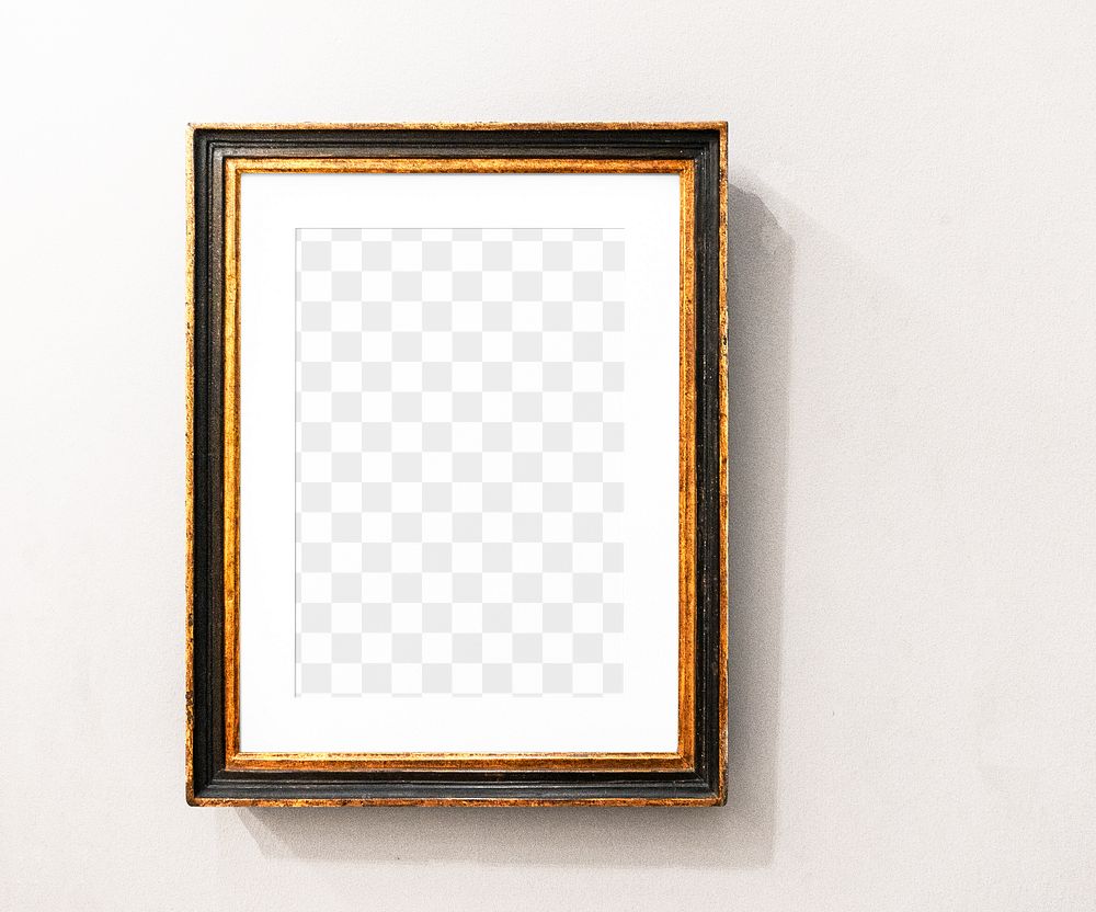Minimal photo png frame mockup, transparent design