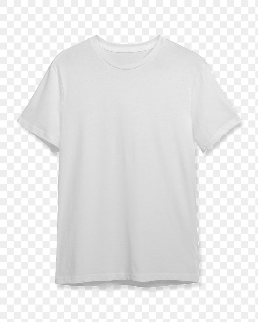 White t-shirt png sticker, transparent background