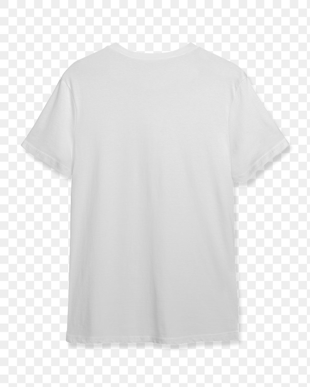 White t-shirt png sticker, transparent background